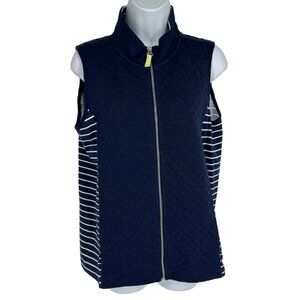 Weekend's by Chico's Full Zip Lightweight Vest Size 1 US M